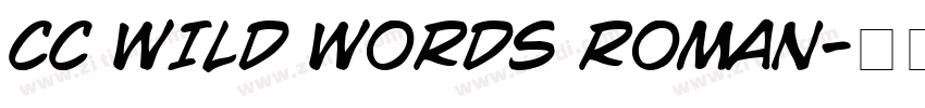 CC WILD WORDS ROMAN字体转换